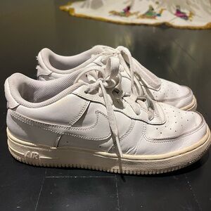 Nike Air Force 1 Sneakers | White | Size 5.5 Youth / Women’s 7